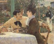 Edouard Manet In the Garden Restaurant of Pere Lathuille Spain oil painting artist